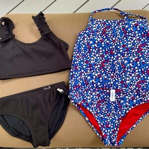 Lot of 2: Abercrombie Girls and Vineyard Vines size 7/8 swimsuits